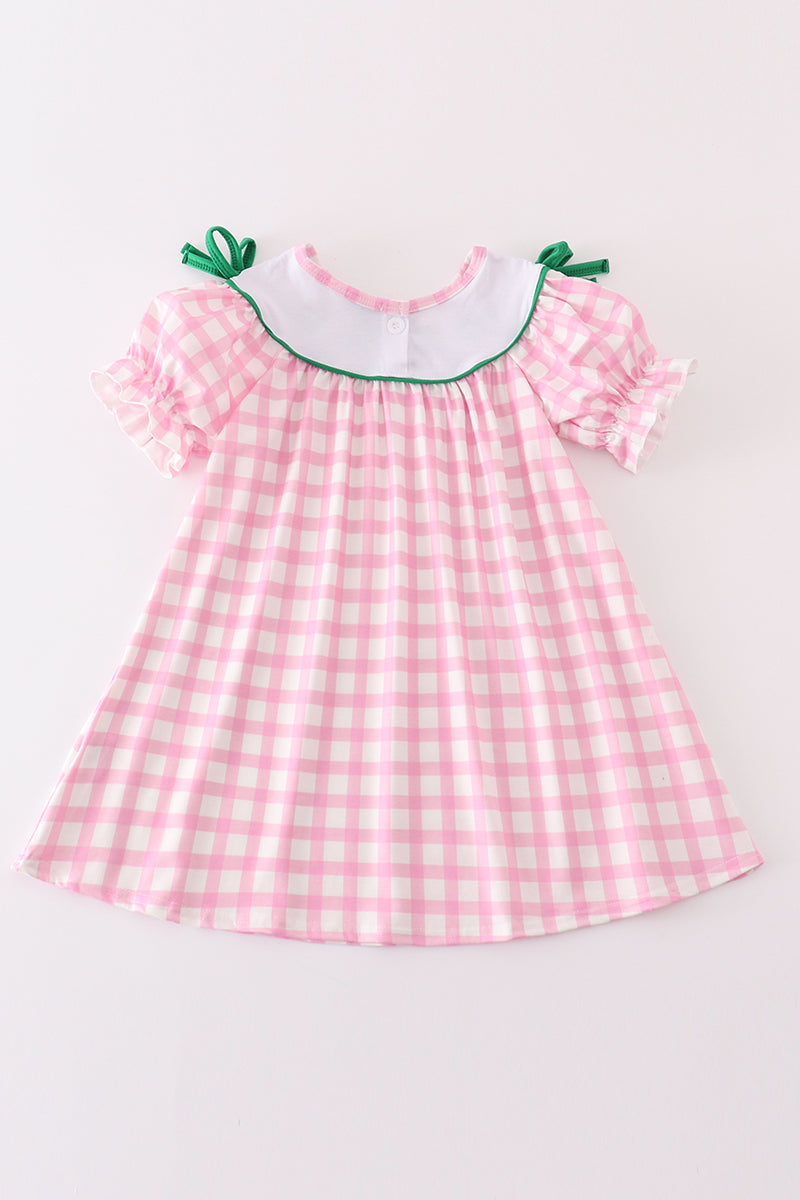 Gingham Wonderland French Knot  Dress by Abby & Evie