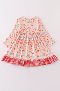 Candy Cane Gingham Dress by Abby & Evie