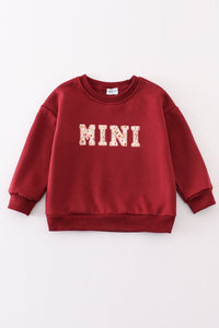 Maroon Cozy Mama & Mini Fleece Sweatshirts by Abby & Evie