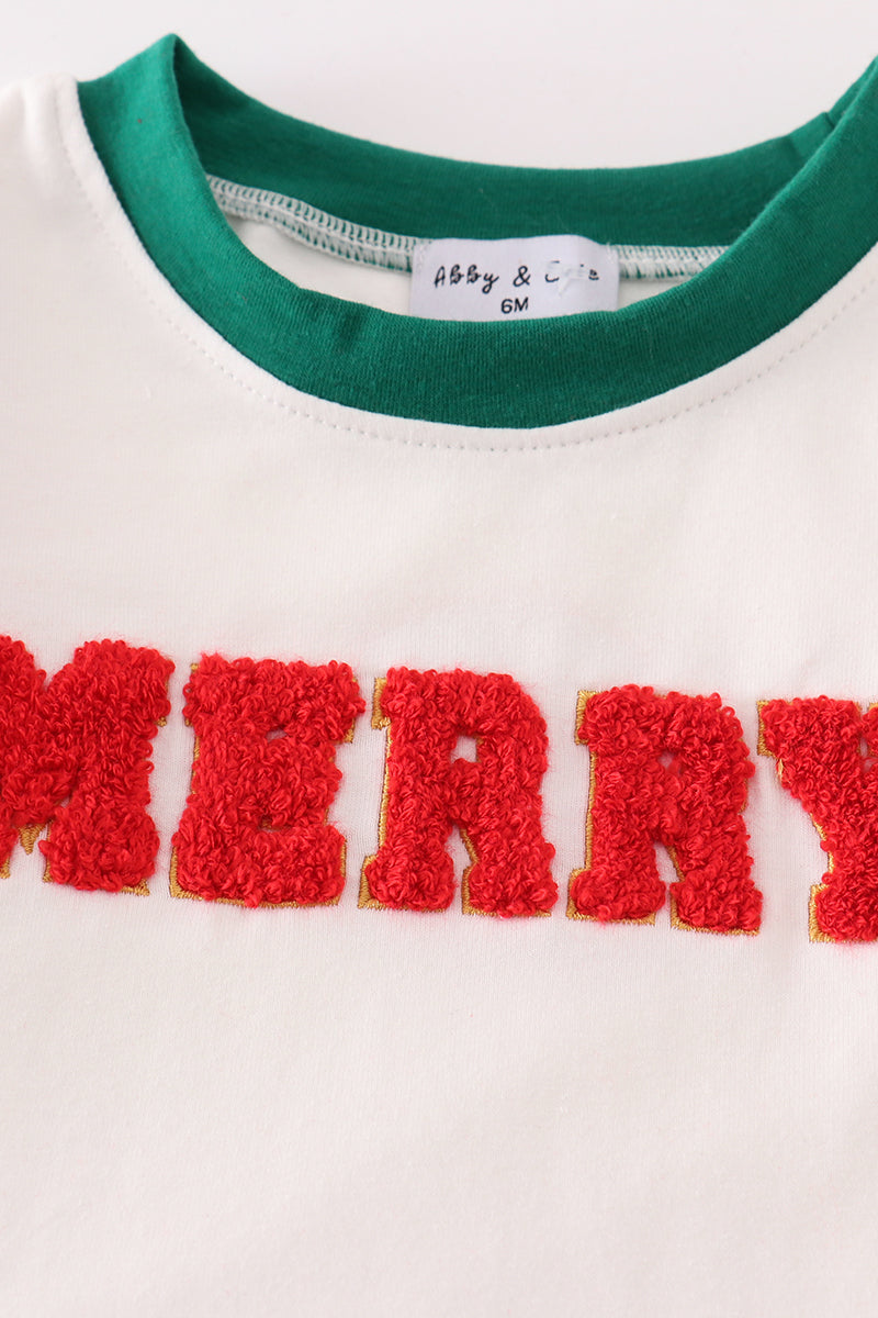 Merry Merry French Knot Baby Bubble by Abby & Evie