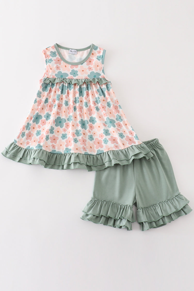 Blossom Ruffle Outfit Set by Abby & Evie