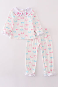 Petite Bows Parade Loungewear Set by Abby & Evie