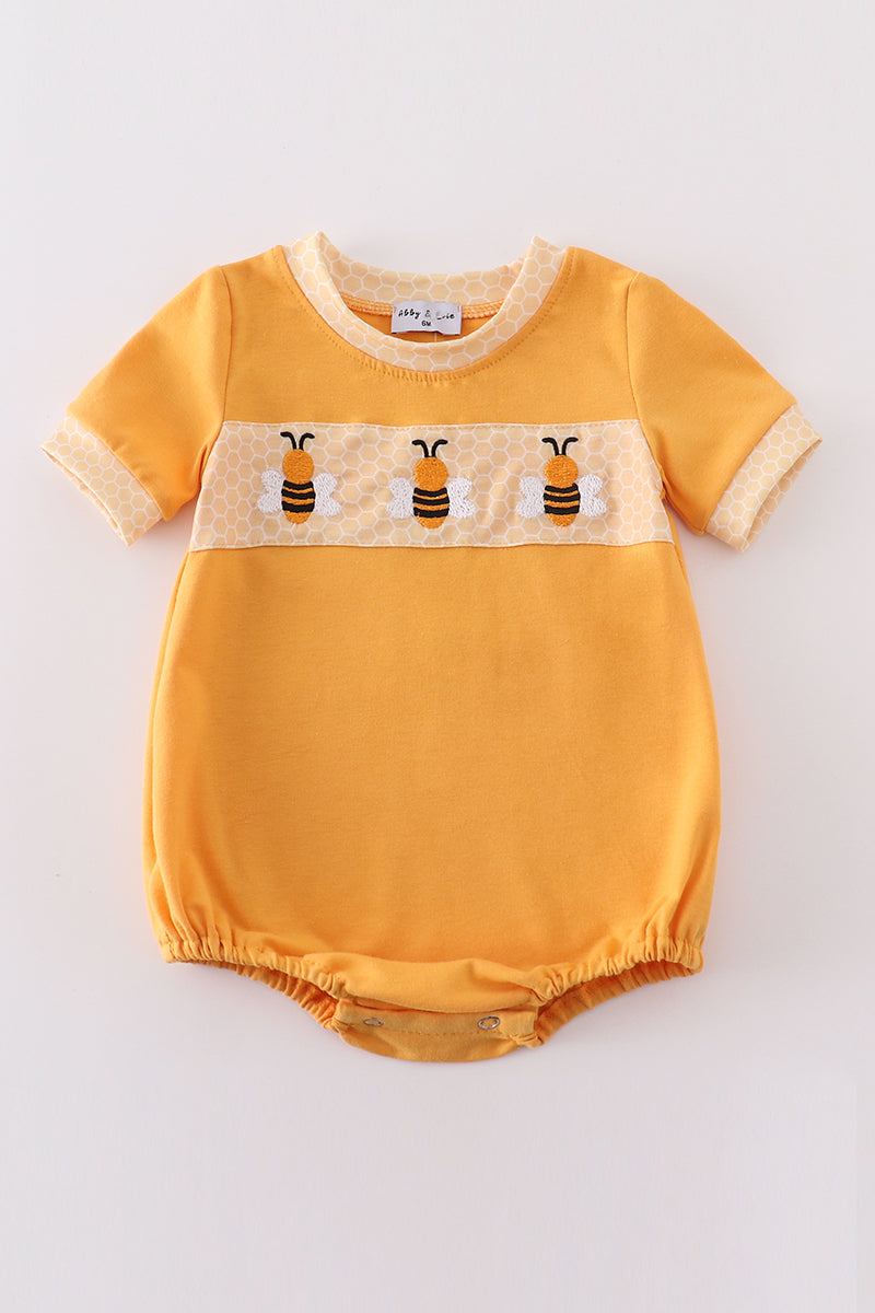 Honeybee Blooms Baby Romper by Abby & Evie