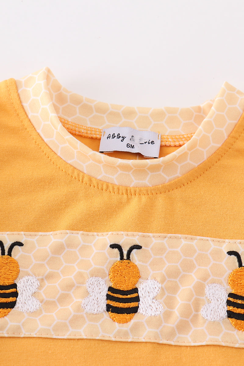 Honeybee Blooms Baby Romper by Abby & Evie