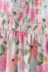 Blossom Bliss Smocked Mom Dress