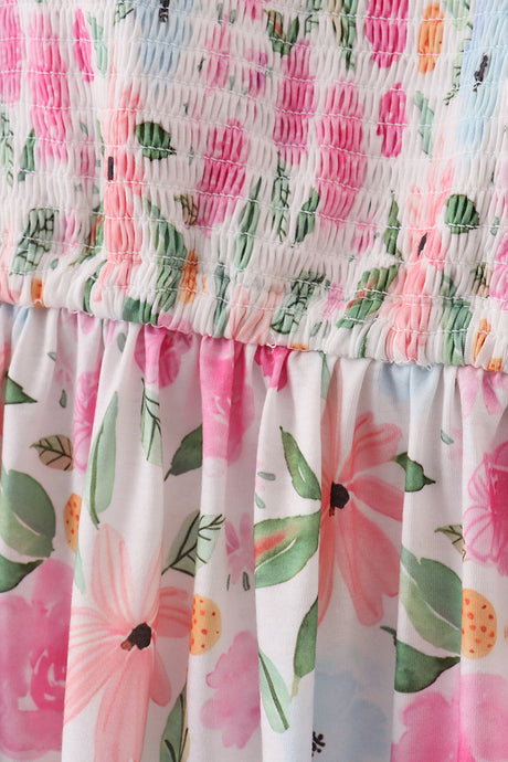Blossom Bliss Smocked Mom Dress