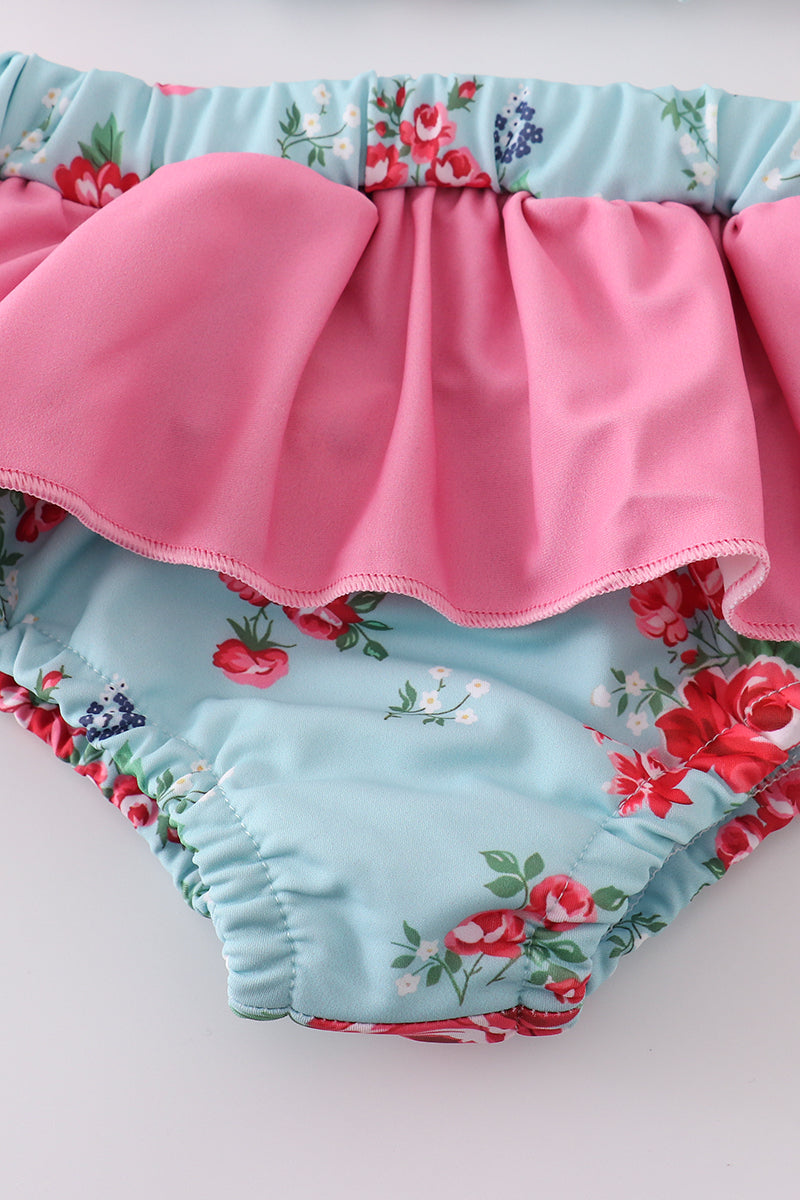 Rosebud Bliss Smocked Two Piece Swimsuit