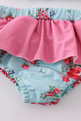Rosebud Bliss Smocked Two Piece Swimsuit