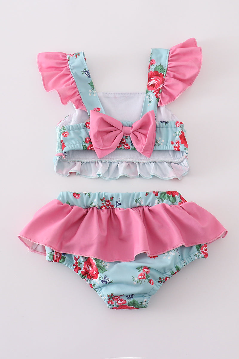 Rosebud Bliss Smocked Two Piece Swimsuit