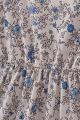 Delicate Blue Vintage Tiered Mom Dress