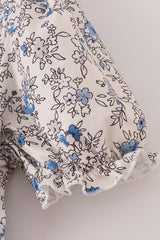 Delicate Blue Vintage Tiered Mom Dress