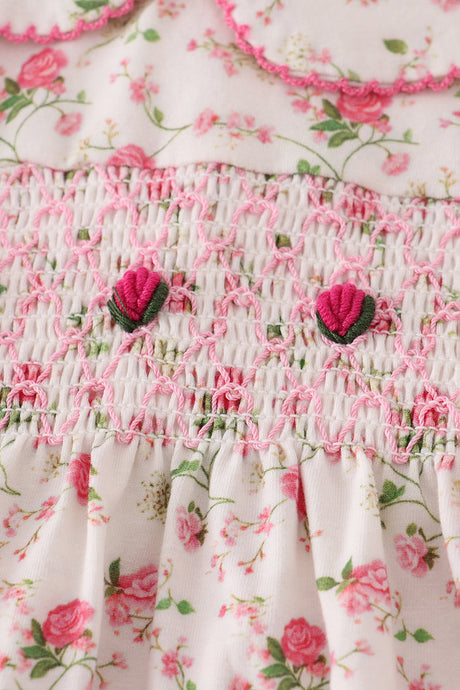 Rose Garden Smocked Heirloom Tunic & Bloomer Set