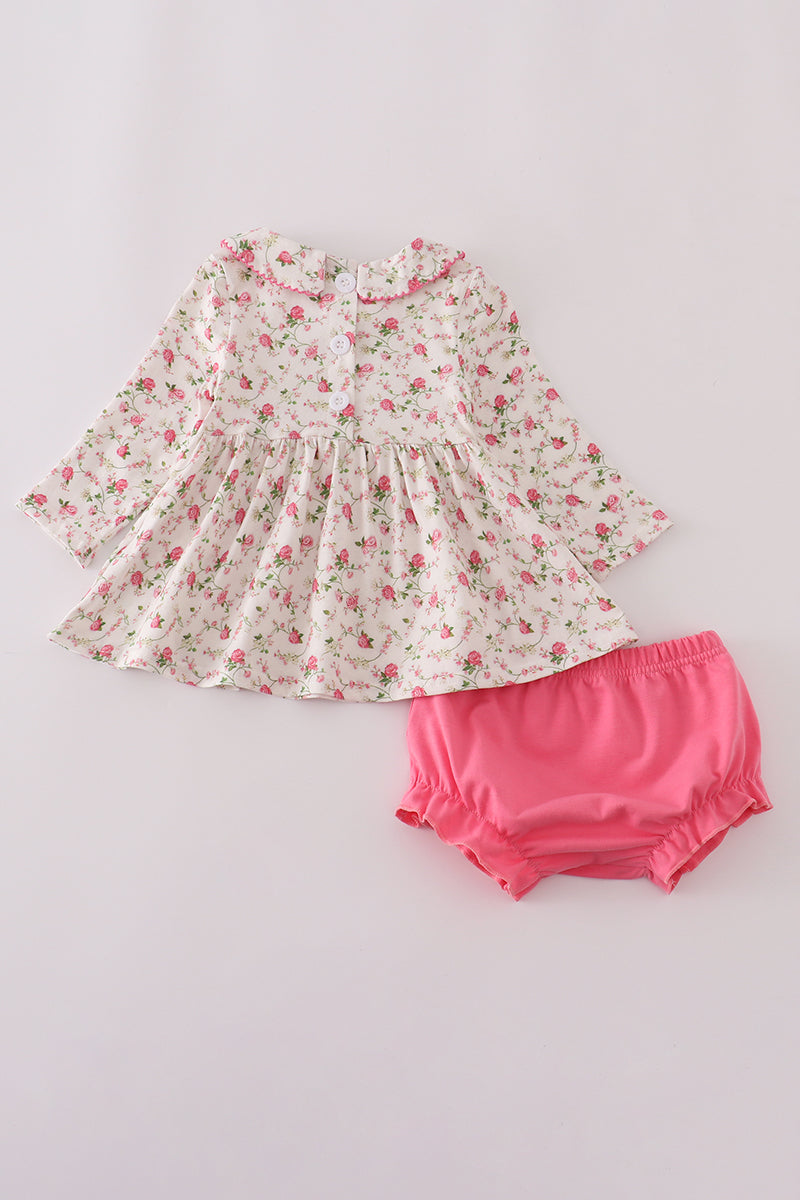 Rose Garden Smocked Heirloom Tunic & Bloomer Set