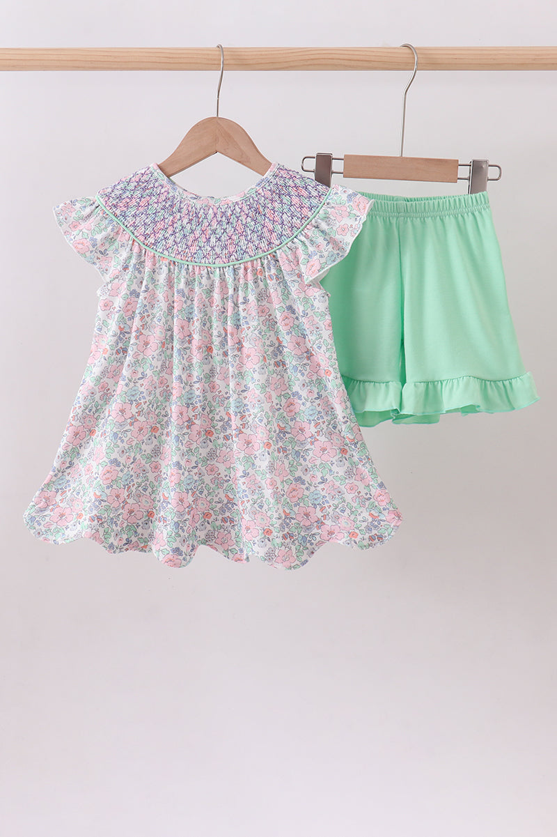Spring Posy Smocked Set