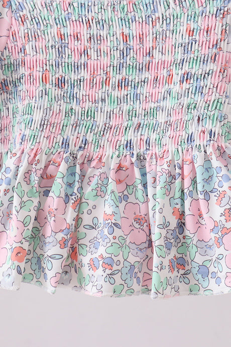 Spring Posy Smocked Swim Set