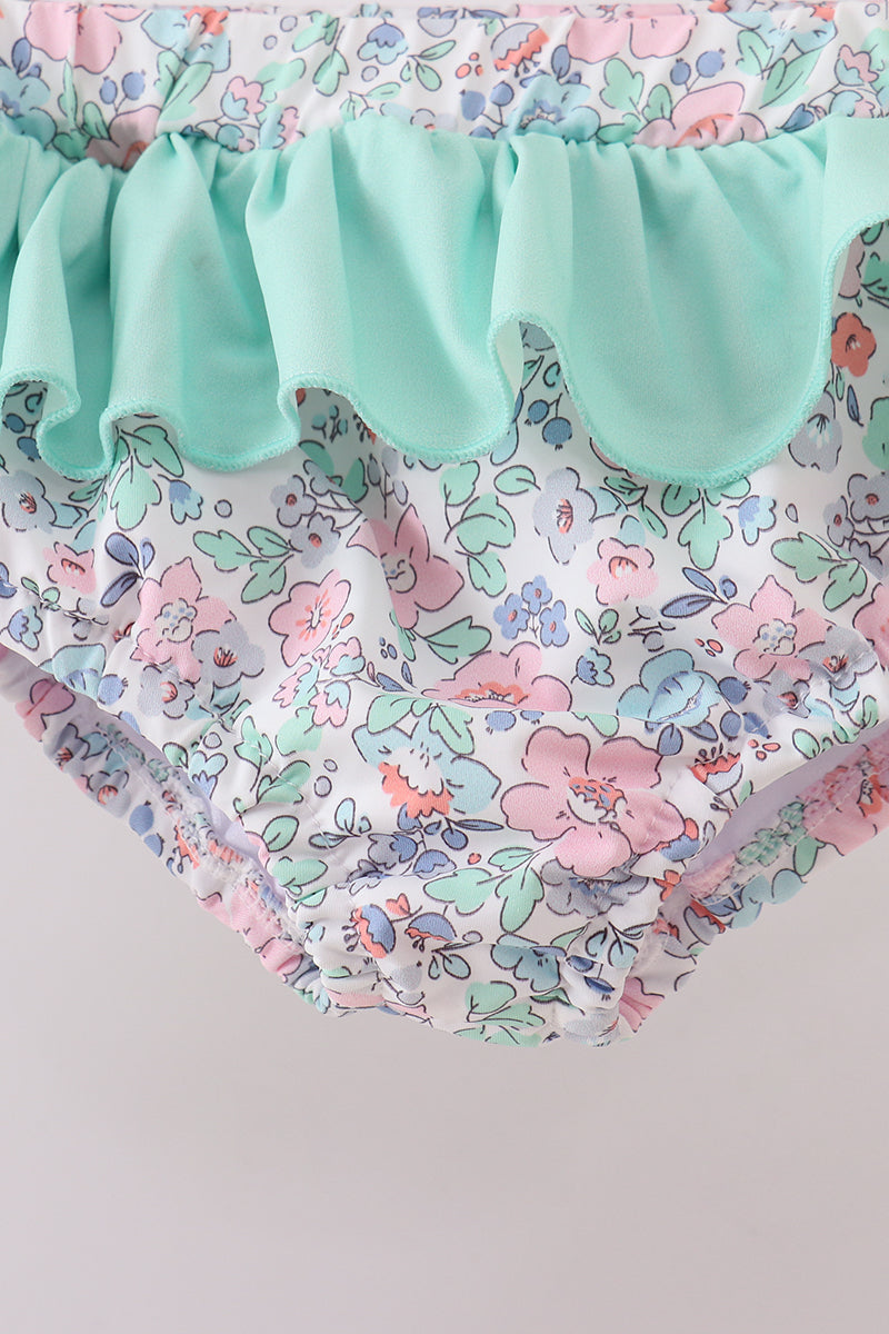 Spring Posy Smocked Swim Set