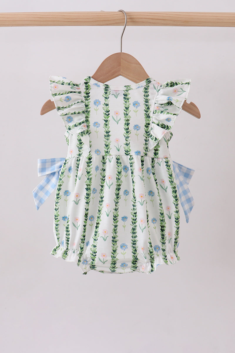 Bluebell Garden Gingham Bow Bubble
