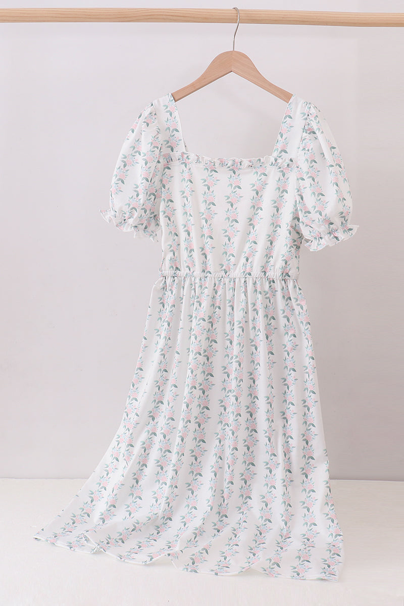 Sage Blossom Matching Dress | Mommy & Me