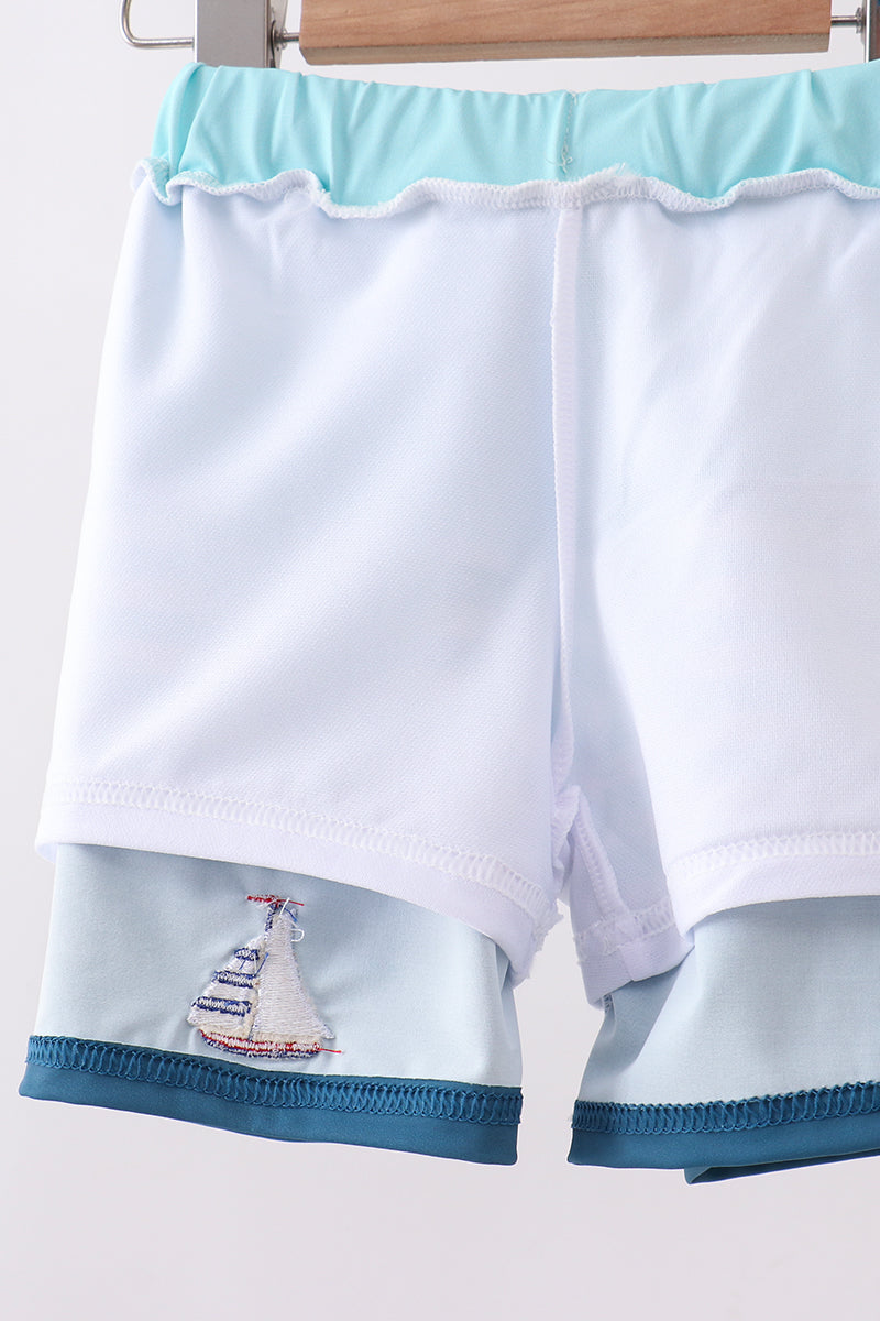 Sail Away Swim Trunks | UPF 50+