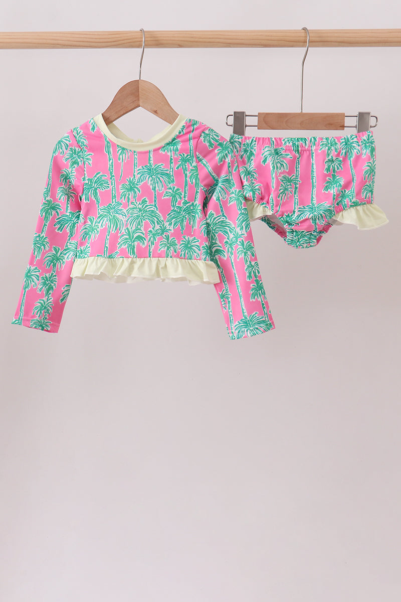 Palm Trees Two-Piece Rashguard | UPF 50+