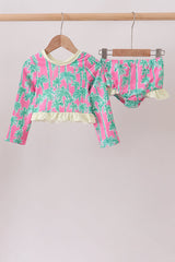 Palm Trees Two-Piece Rashguard | UPF 50+