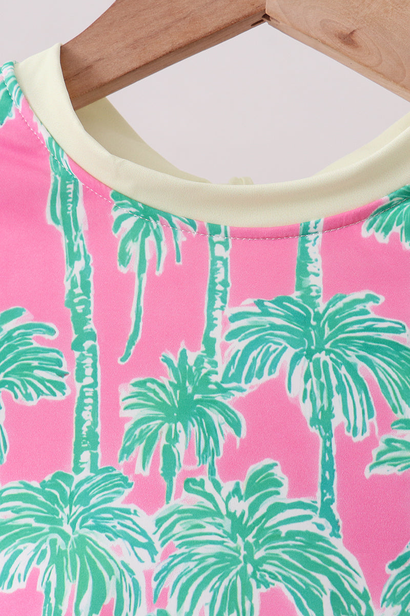 Palm Trees Two-Piece Rashguard | UPF 50+