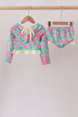 Palm Trees Two-Piece Rashguard | UPF 50+