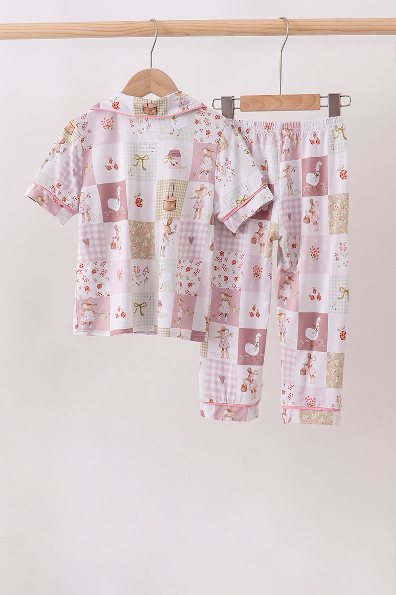 Meadow Tales Bamboo Button-Up Pajama Set
