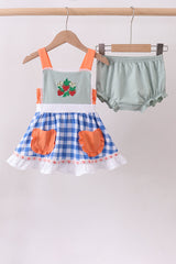 Strawberry Patch Sweetheart Embroidered Bloomers Set