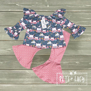 Owl Always Love You Pants Set by Pete & Lucy