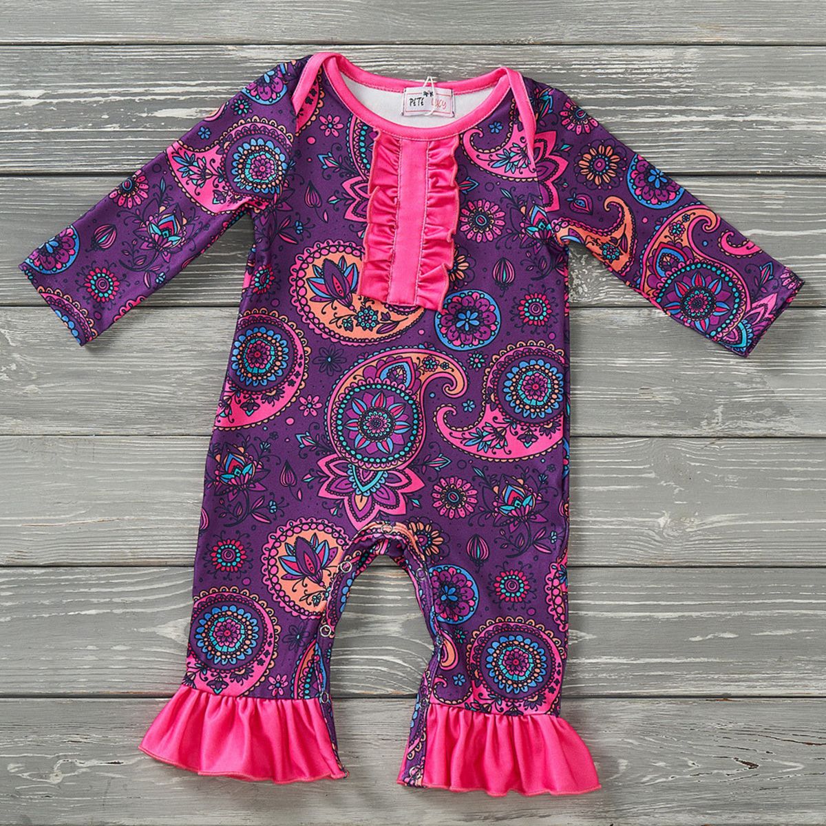 Paisley Perfection Baby Romper by Pete and Lucy