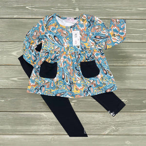 Paisley Swirl Pant Set by Pete & Lucy