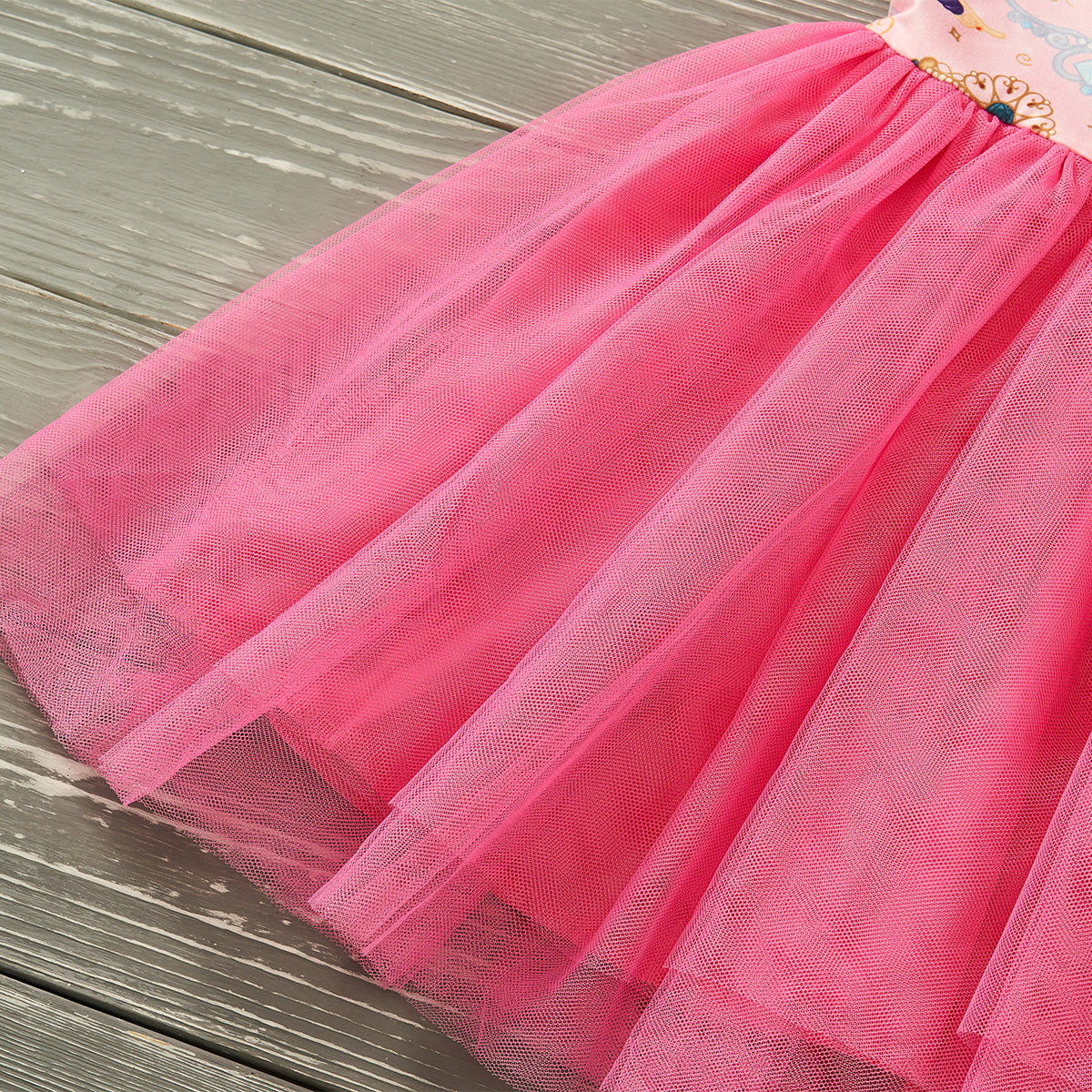 Princess Crowns Tulle Dress by Pete + Lucy