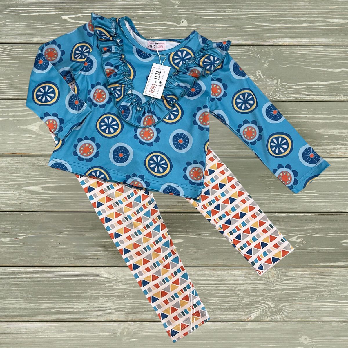 Retro Geo Pant Set by Pete & Lucy