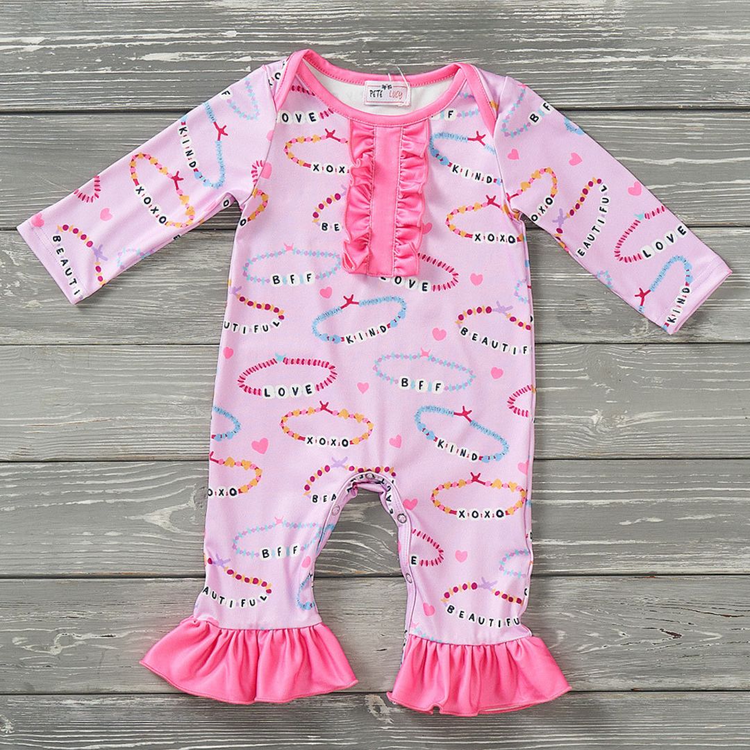 BFF Bracelets Baby Romper by Pete + Lucy