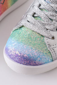 Rainbow Star Glitter Sneakers - Toddler & Big Kids