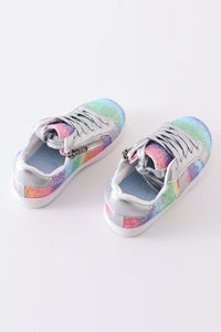 Rainbow Star Glitter Sneakers - Toddler & Big Kids