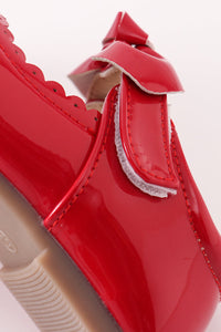 Cherry Red Bow Charm Mary Janes by Abby & Evie