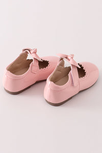 Blush Pink Bow Charm Mary Janes by Abby & Evie