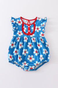 Blossom Blue Delight Baby Romper by Cotton Castle