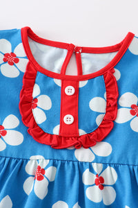 Blossom Blue Delight Baby Romper by Cotton Castle