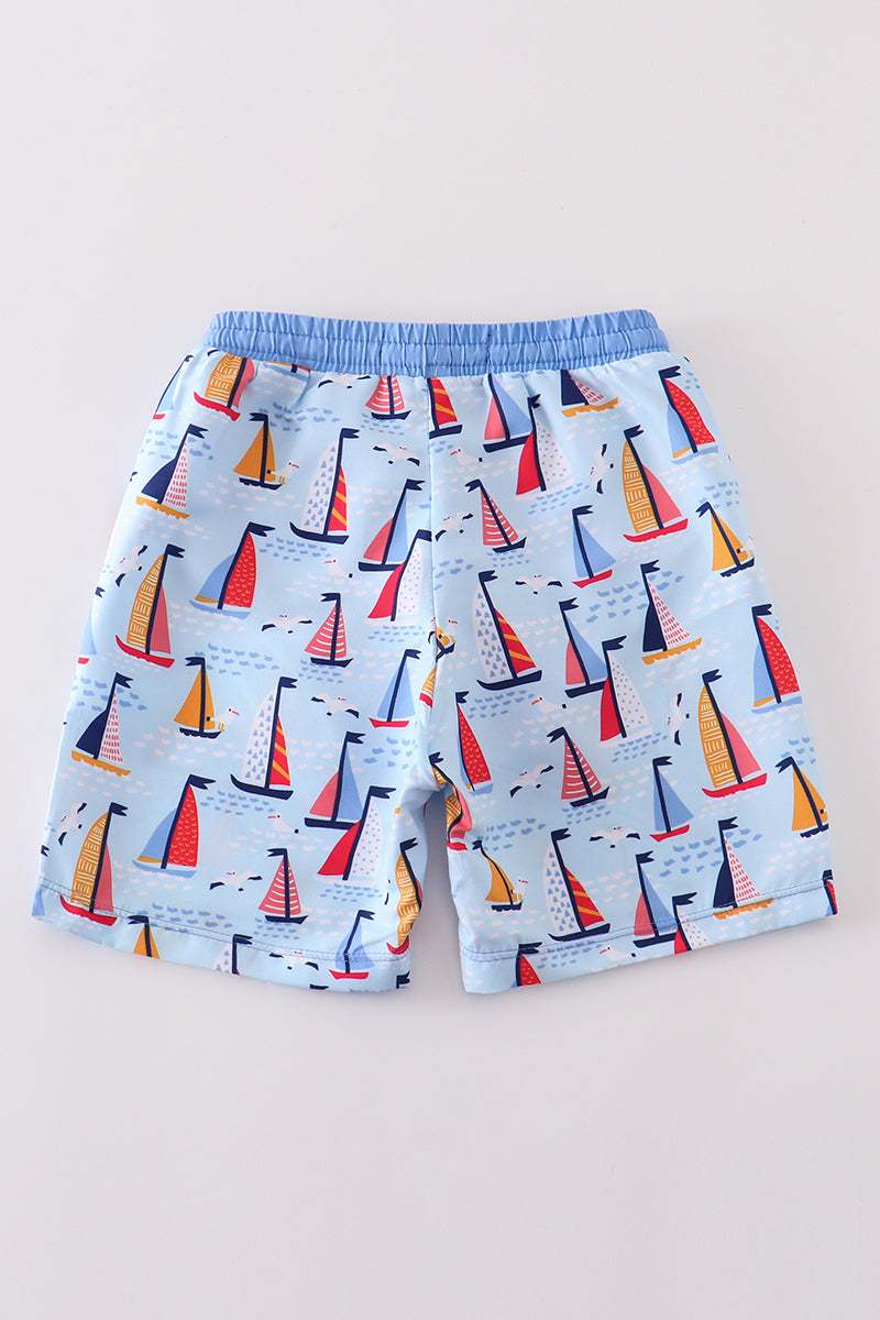 Seaside Boy’s Swim Trunks by Abby & Evie