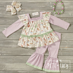 Happy Hedgehogs Pants Set by Pete & Lucy