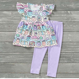 Sushi Friends Pants Set by Pete & Lucy