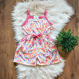 Groovy Daisies Shorts Romper |Twocan