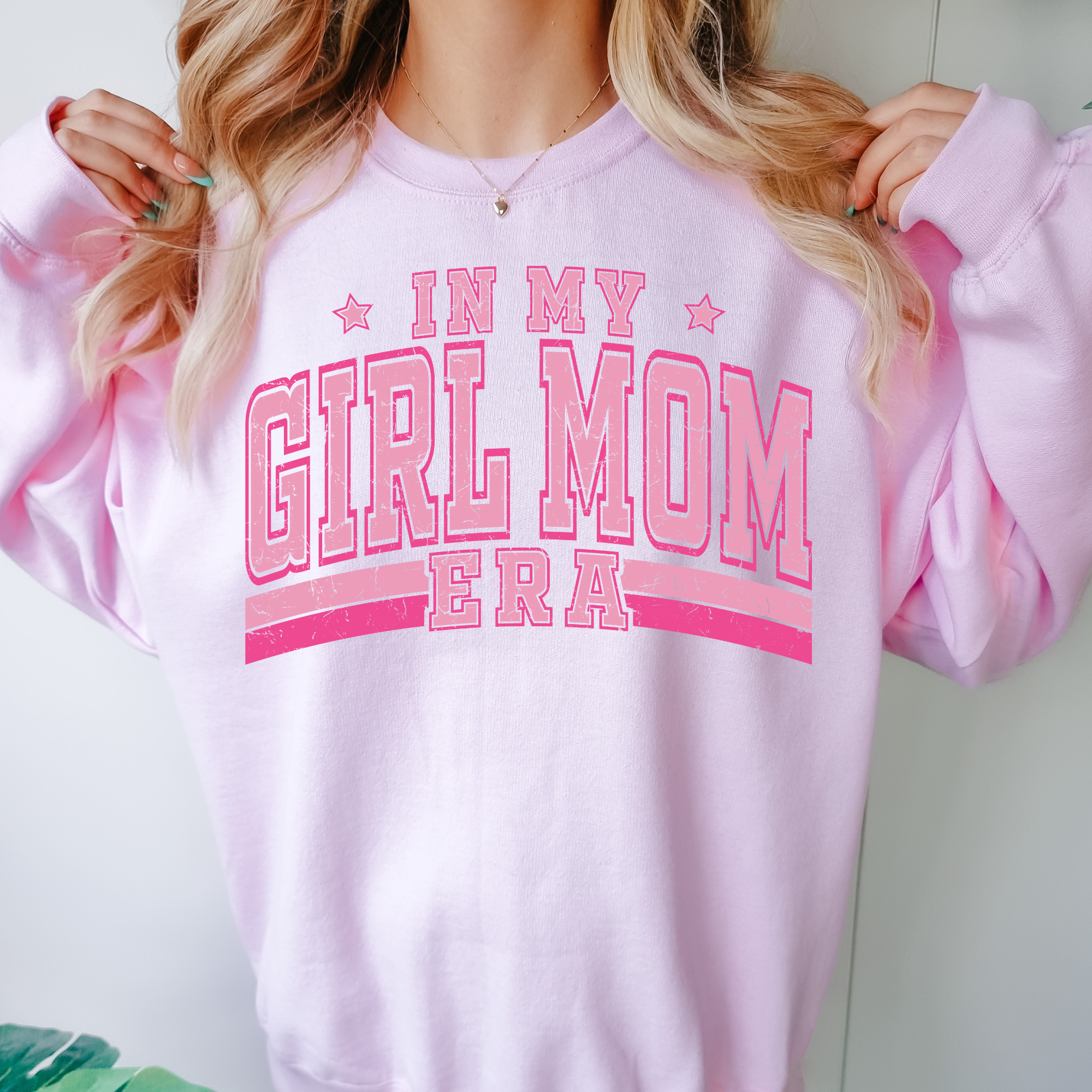 In my Girl Mom Era | Women’s Distressed Tee/Sweatshirt