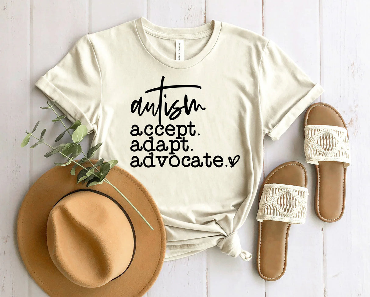 Accept Adapt Advocate Graphic Tee