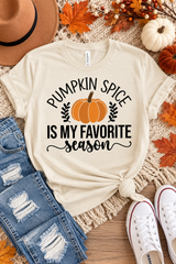 Pumpkin Spice Favorite Season Graphic Tee | Women's