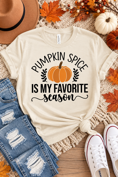 Pumpkin Spice Favorite Season Graphic Tee | Women's