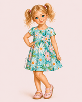 Daisy Breeze Bamboo Twirl Dress | Landrie Lou